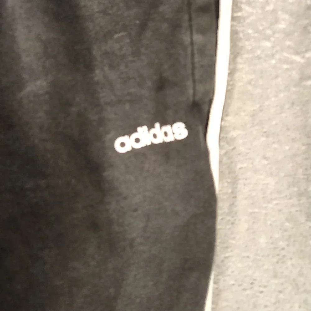 Adidas‎ Joggers Mens 2XL Black Excellent 3-Stripes Tapered Sweatpants DP2384